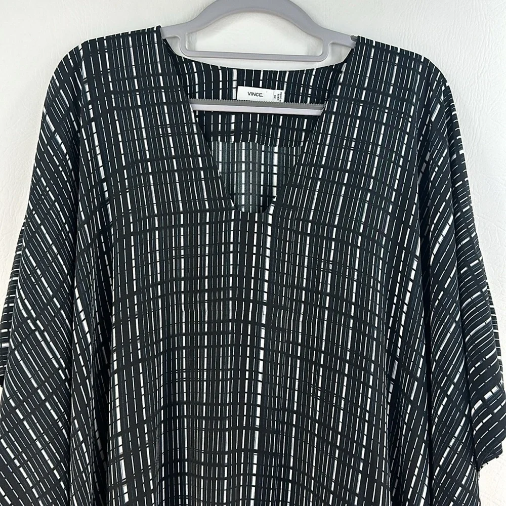 Vince 100% Silk Poncho Dress - Picture 5 of 13